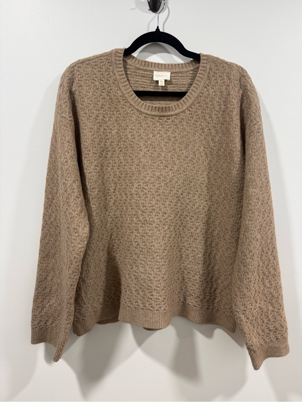 Cyrus Tan Textured Crewneck Sweater